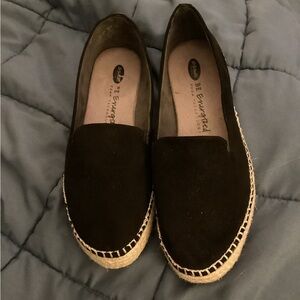 Dr Scholls Sunray Faux Suede Slip on Platform Espadrille